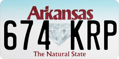 AR license plate 674KRP