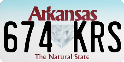 AR license plate 674KRS