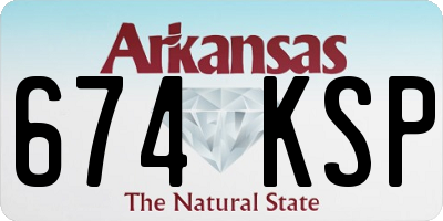 AR license plate 674KSP
