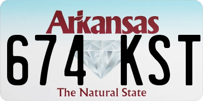 AR license plate 674KST