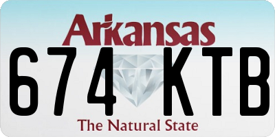 AR license plate 674KTB