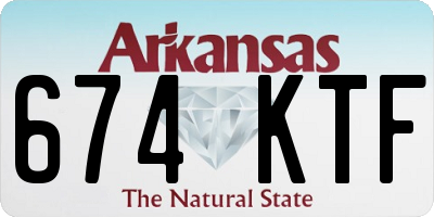 AR license plate 674KTF