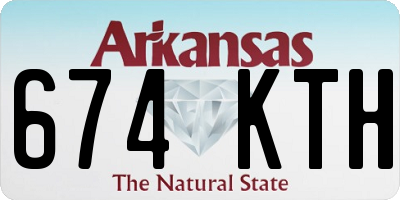 AR license plate 674KTH