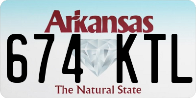 AR license plate 674KTL