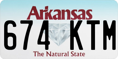 AR license plate 674KTM