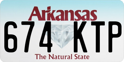 AR license plate 674KTP