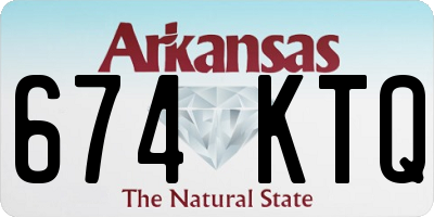 AR license plate 674KTQ