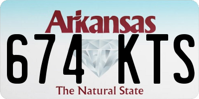 AR license plate 674KTS