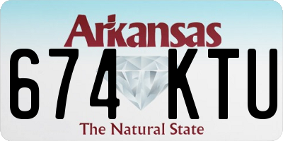 AR license plate 674KTU