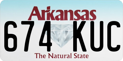 AR license plate 674KUC