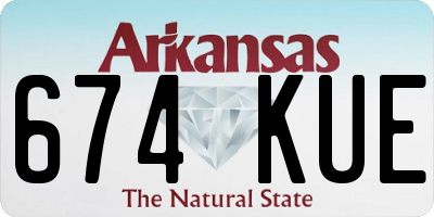 AR license plate 674KUE