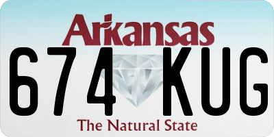 AR license plate 674KUG