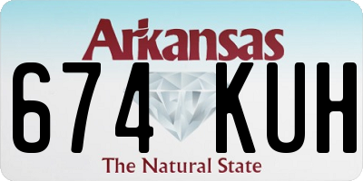 AR license plate 674KUH