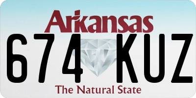 AR license plate 674KUZ