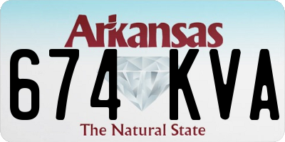 AR license plate 674KVA