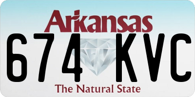 AR license plate 674KVC