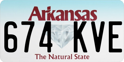AR license plate 674KVE