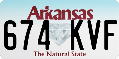 AR license plate 674KVF