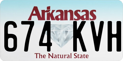 AR license plate 674KVH