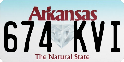 AR license plate 674KVI