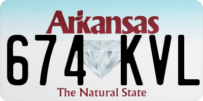 AR license plate 674KVL