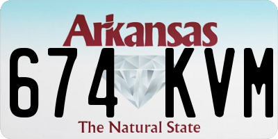 AR license plate 674KVM