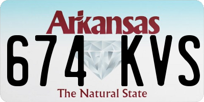 AR license plate 674KVS
