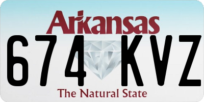 AR license plate 674KVZ