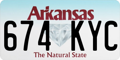 AR license plate 674KYC