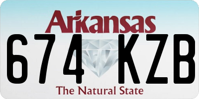 AR license plate 674KZB