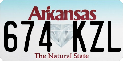 AR license plate 674KZL