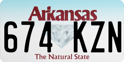 AR license plate 674KZN