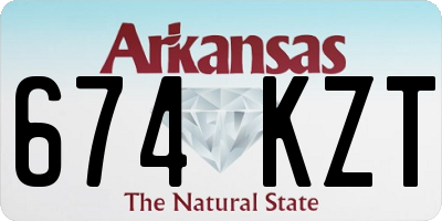 AR license plate 674KZT