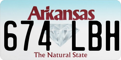 AR license plate 674LBH