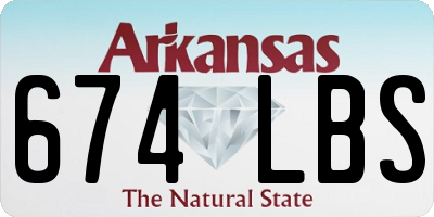 AR license plate 674LBS