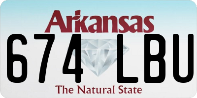 AR license plate 674LBU