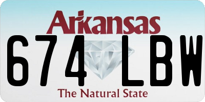 AR license plate 674LBW