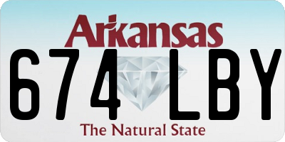 AR license plate 674LBY
