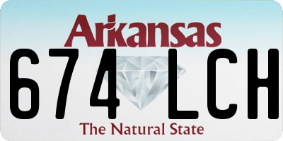 AR license plate 674LCH