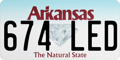 AR license plate 674LED