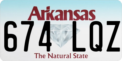 AR license plate 674LQZ
