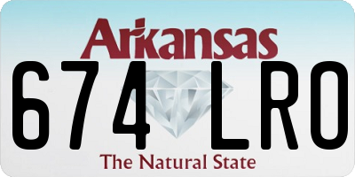 AR license plate 674LRO