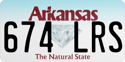 AR license plate 674LRS