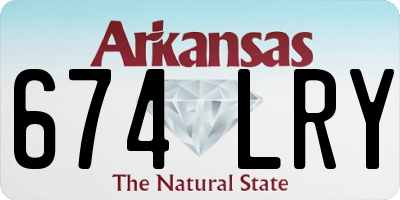 AR license plate 674LRY