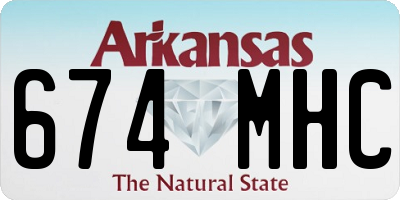 AR license plate 674MHC