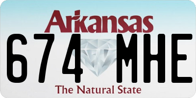 AR license plate 674MHE