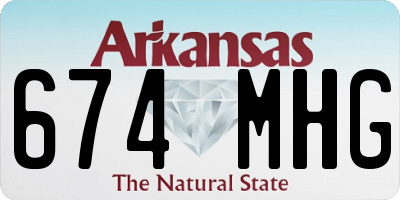 AR license plate 674MHG