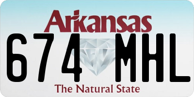 AR license plate 674MHL