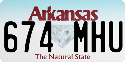 AR license plate 674MHU