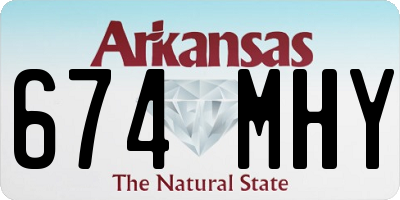 AR license plate 674MHY